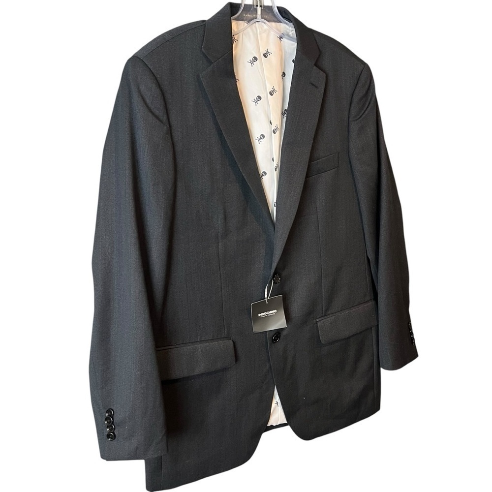 INDOCHINO NWT Mens Suit Jack 100% Wool Charcoal Gray 36 Regular